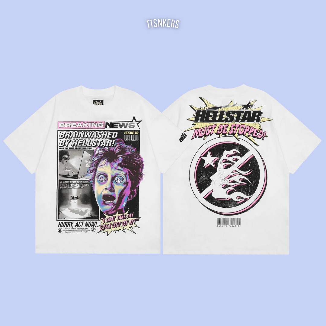 Camisa Hellstar Brainwashed Branca
