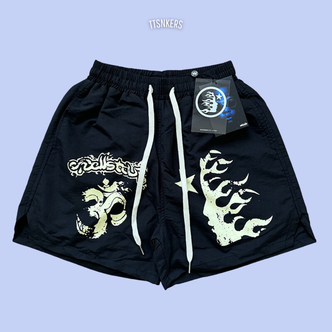 Shorts Hellstar Tactel Preto Yoga