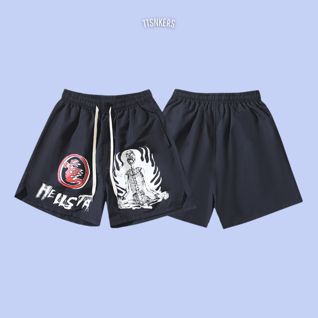 Shorts Hellstar Skeleton Preto