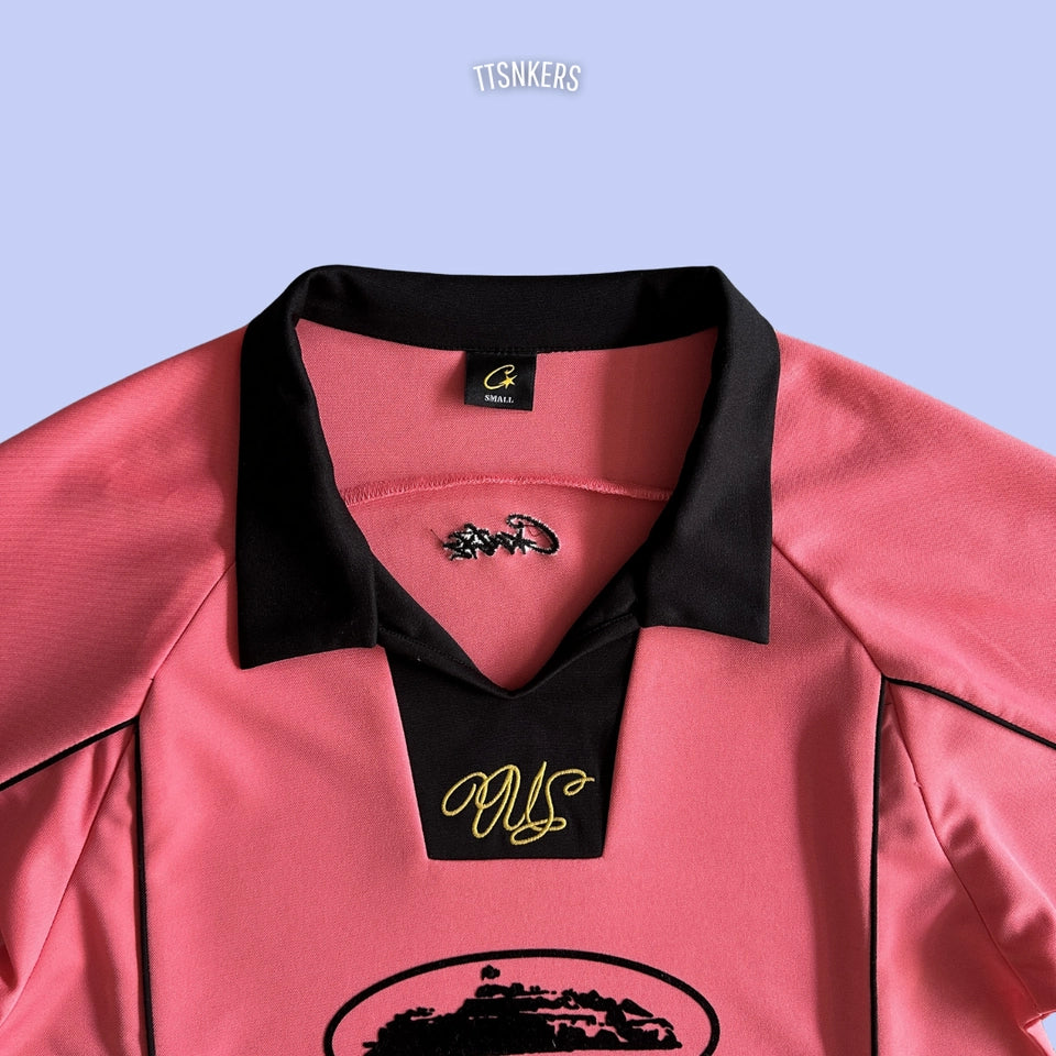 Camisa Corteiz Talismo Futebol Rosa