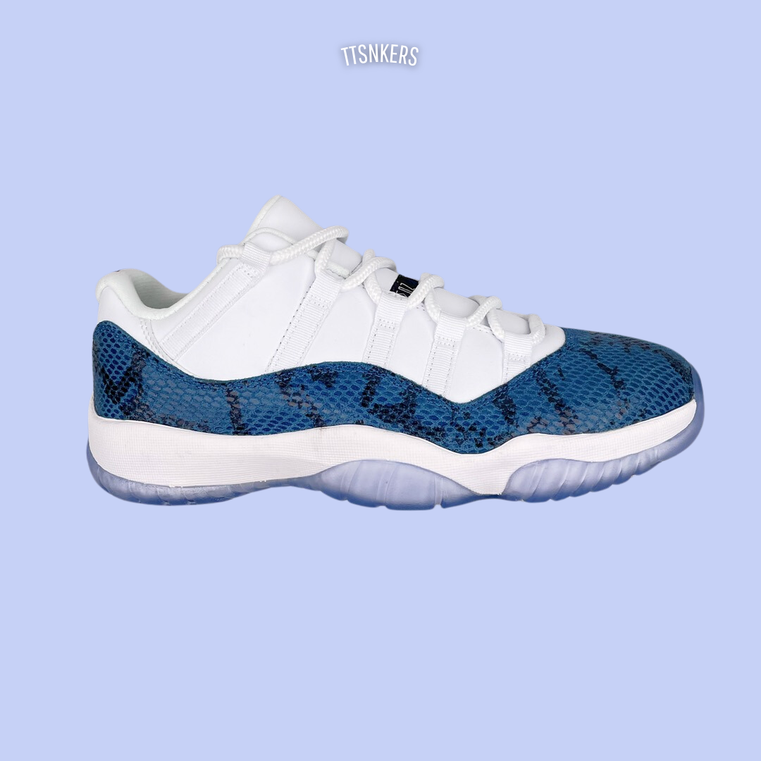 Jordan 11 Cobra Print Azul