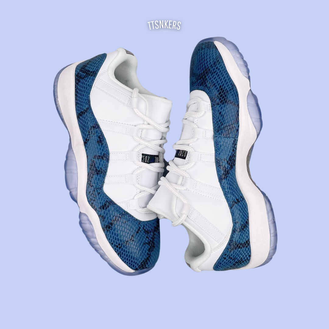 Jordan 11 Cobra Print Azul