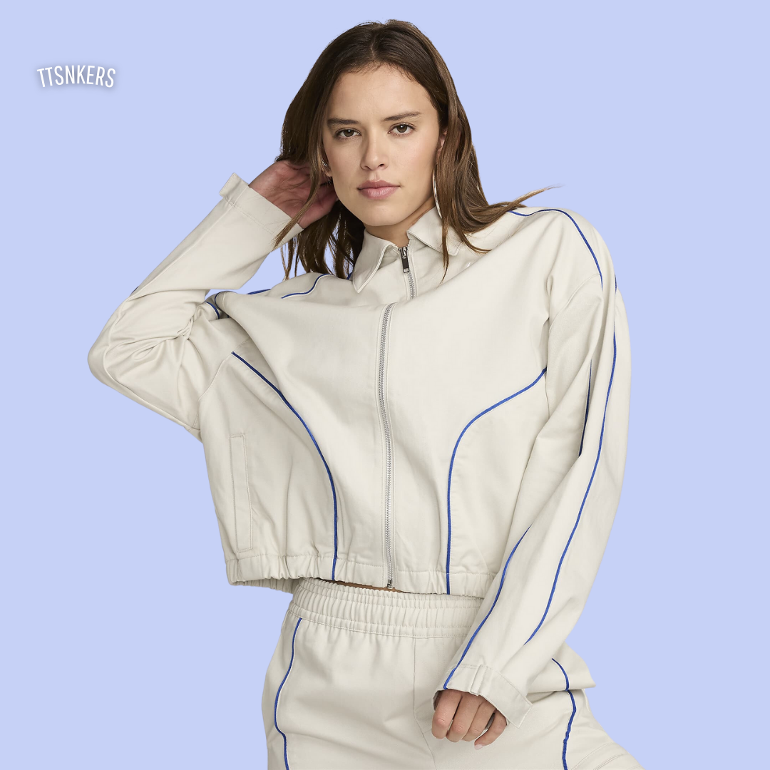 Conjunto Tactel Feminino Branco/Azul