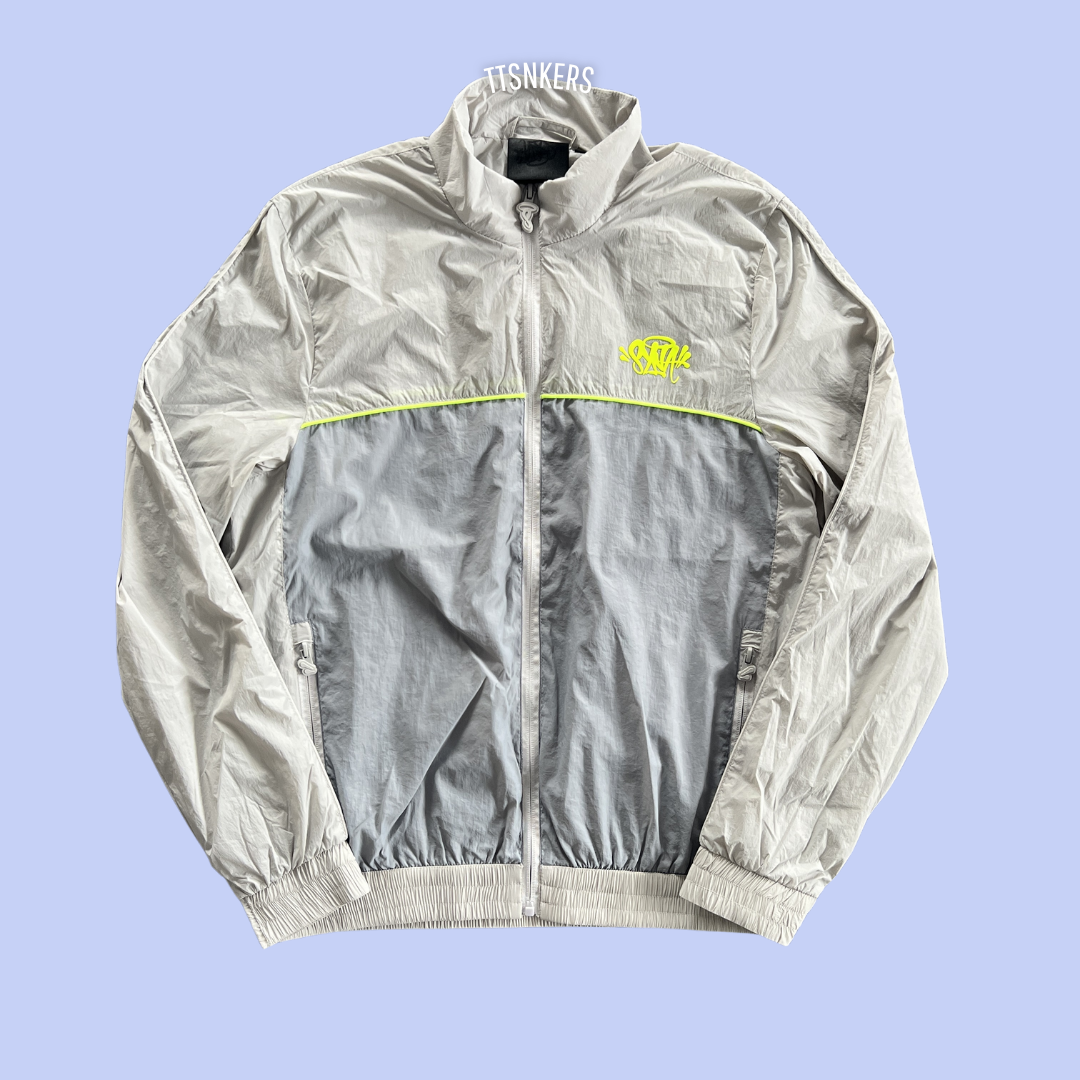 Conjunto Syna Tactel Branco/Cinza
