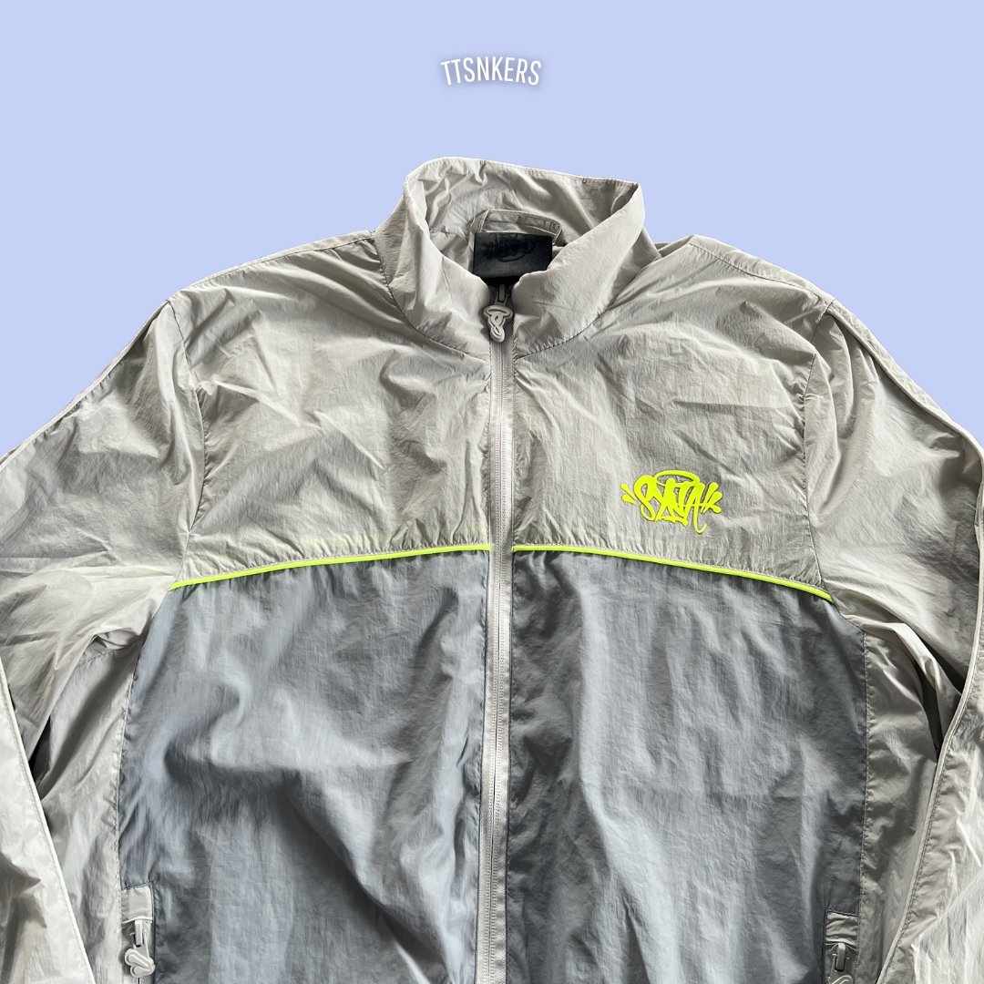 Conjunto Syna Tactel Branco/Cinza