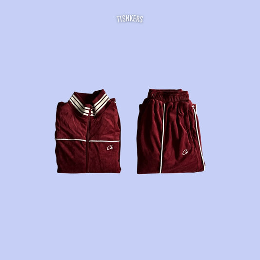 Conjunto Corteiz Veludo Vermelho