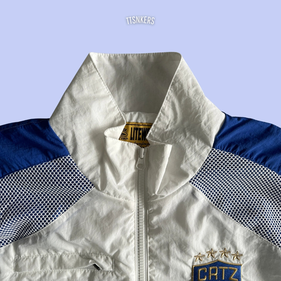 Conjunto Corteiz Tactel Italia Branco/Azul