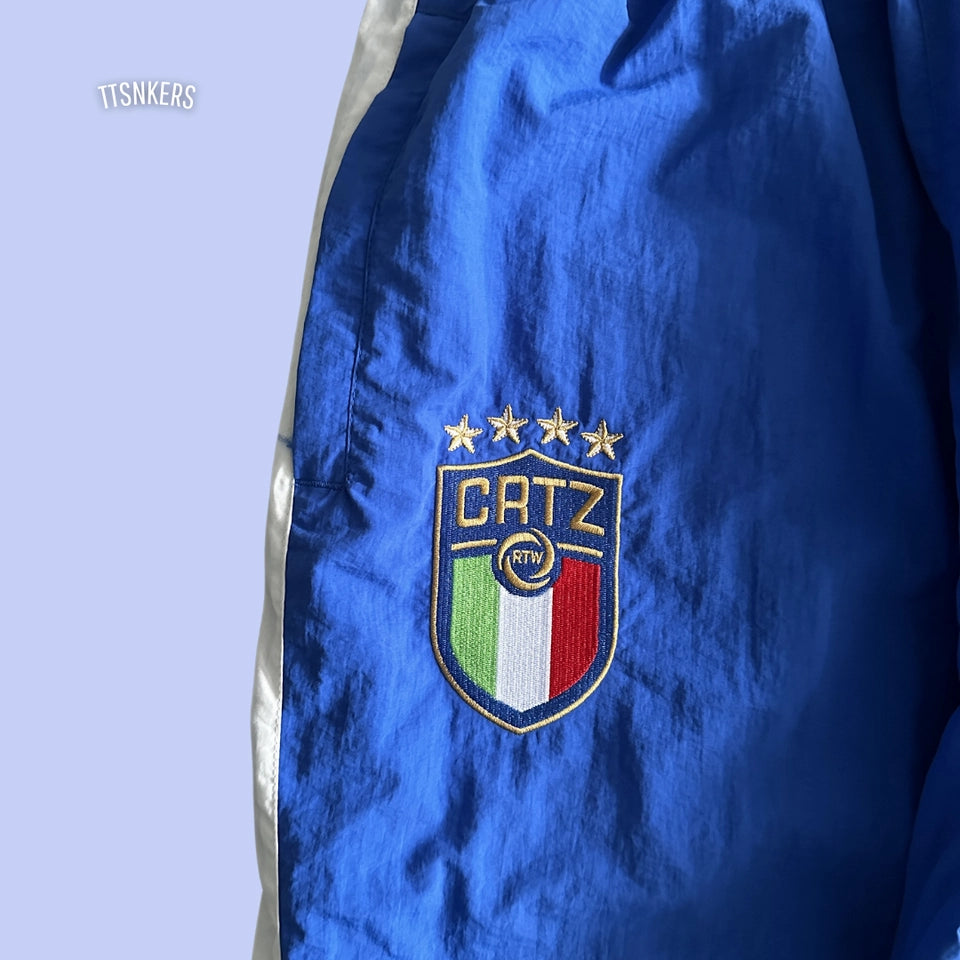 Conjunto Corteiz Tactel Italia Branco/Azul