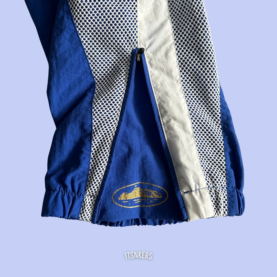 Calça Corteiz Tactel Italia Branco/Azul