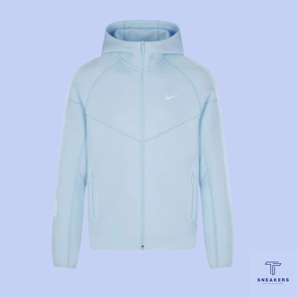 Conjunto Tech Fleece Nocta x Nike Azul Bebê