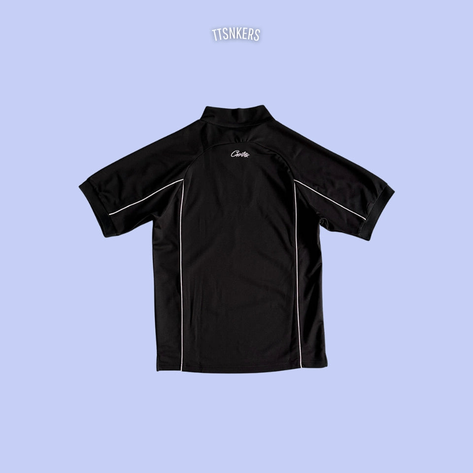 Camisa Corteiz Talismo Futebol Preta/Rosa