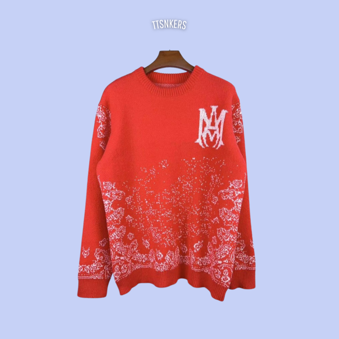 Suéter Amiri Logo Vermelho