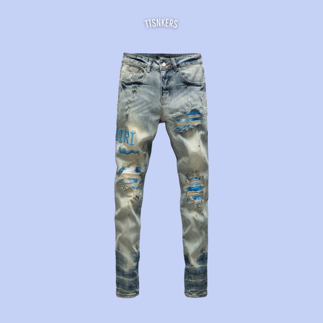 Calça Amiri Jeans Blue Logo