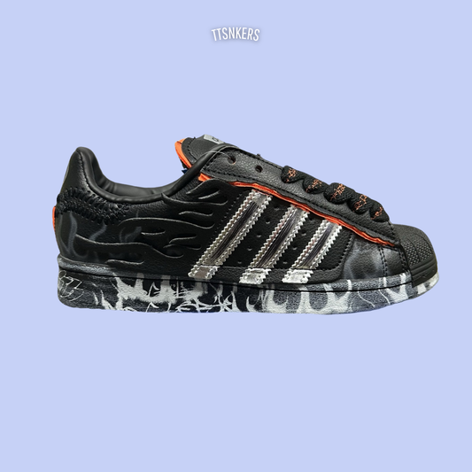 Adidas Superstar II X Hellstar Preto