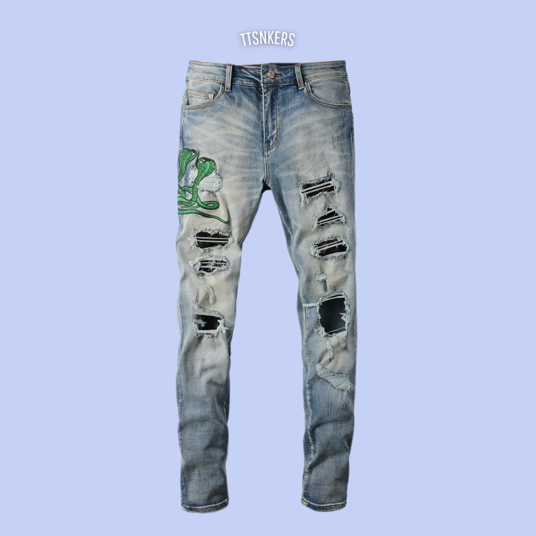 Calça Amiri Jeans Naja Verde